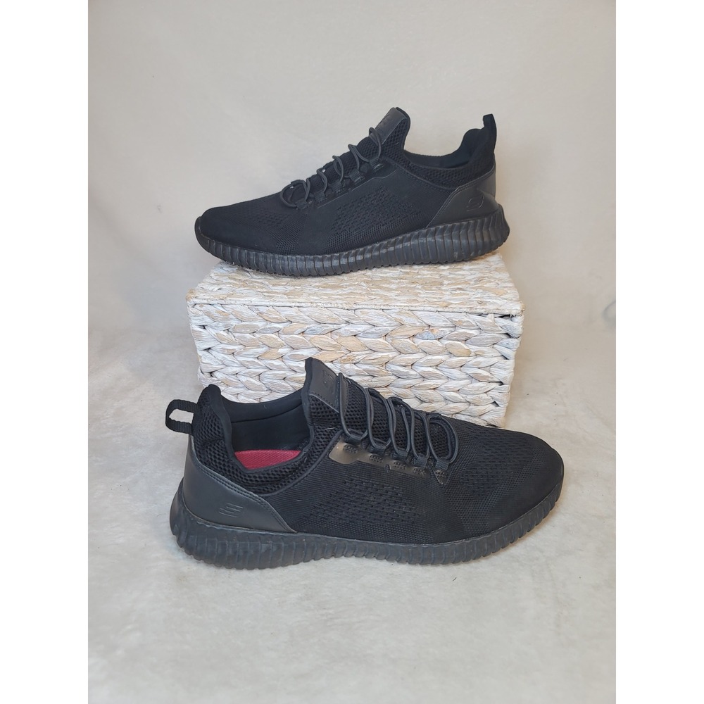 Skechers Work Cessnock Mesh Sneakers Mens 12 Black Slip Resistant Relaxed Fit
